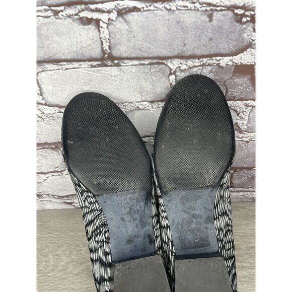 Thierry Rabotin Ivory Black Pattern Slip On Heel Loafers Shoes Women 41EU/10.5M - Picture 10 of 16
